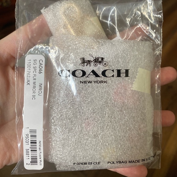 COACH - Mirror Bag Charm In Signature Canvas With Spaced Floral Print - Picture 3 of 7